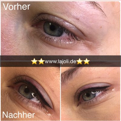 Lidstrich Permanent Make Up Bilder 102 - LAJOLI Hamburg -  Wimpernkranzverdichtung / eyeliner