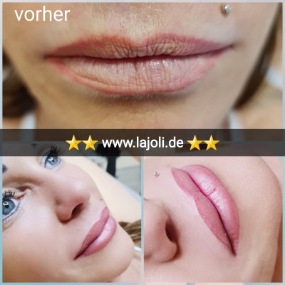 Lippen Permanent Make Up Bilder - LAJOLI Hamburg Lips - Lippen aufspritzen