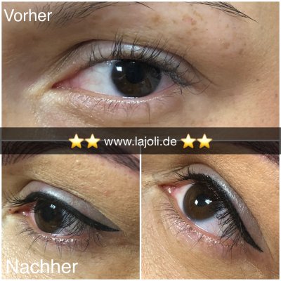 Lidstrich Permanent Make Up Bilder 103 - LAJOLI Hamburg -  Wimpernkranzverdichtung / eyeliner