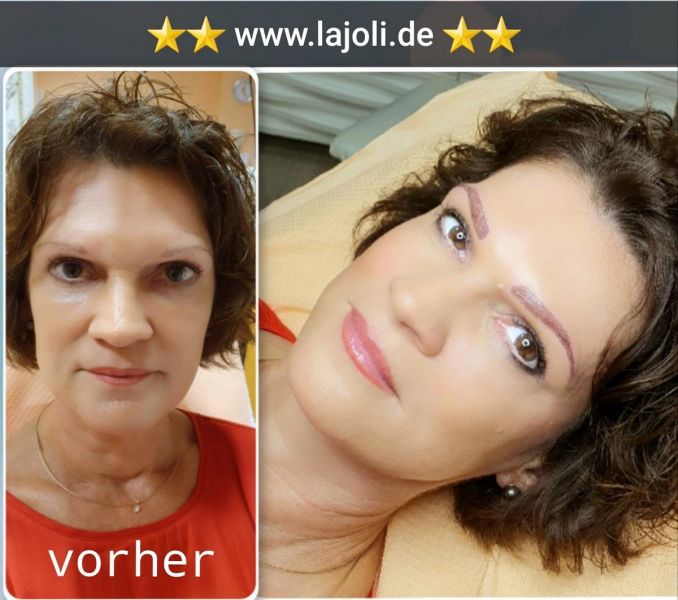 Augenbrauen Permanent Make-Up Bilder von MakeUp Elite-Profi M.Leja von LAJOLI aus Hamburg - eyebrow blading 