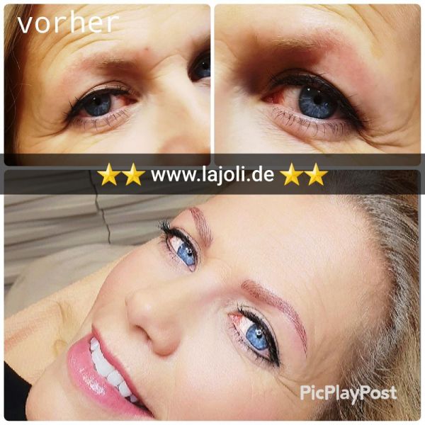 Augenbrauen Permanent Make-Up Bilder von MakeUp Profi M.Leja von LAJOLI aus Hamburg - eyebrow blading 