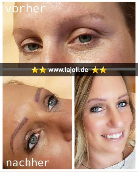 Augenbrauen Permanent Make-Up Bilder von LAJOLI Elite-Linergistin® und Profi M.Leja aus Hamburg - eyebrow blading