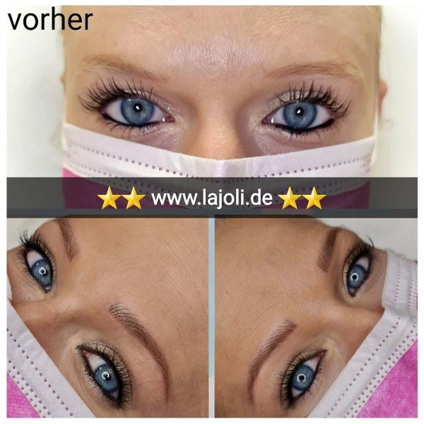 Augenbrauen Permanent Make-Up Bilder von LAJOLI Profi M.Leja aus Hamburg - eyebrow - no blading