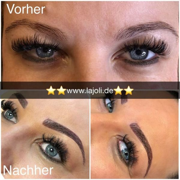 Augenbrauen Permanent Make-Up Bilder von LAJOLI M.Leja Hamburg - eyebrow blading
