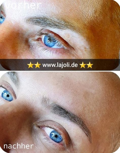 Augenbrauen Männer Permanent Make-Up Bilder von LAJOLI Profi M.Leja aus Hamburg - eyebrow blading - Mann 