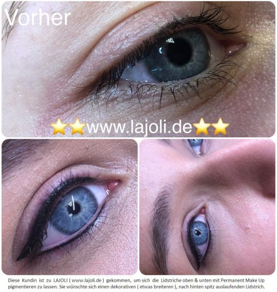 LAJOLI Lidstrich Permanent Make Up Bilder  - von Profi und Top-Elite Linergistin® Manuela Leja Hamburg