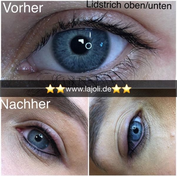 LAJOLI Lidstrich Permanent Make Up Bilder  - Top-Elite Linergistin® Manuela Leja Hamburg