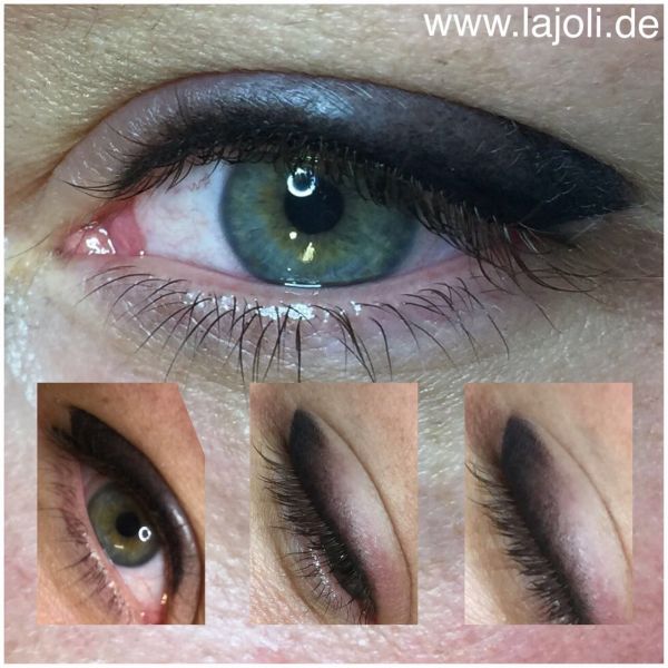 Neue Schattiertechnik der Lidstriche - LAJOLI Bilder Permanent Make Up Hamburg Manuela Leja Eyeliner