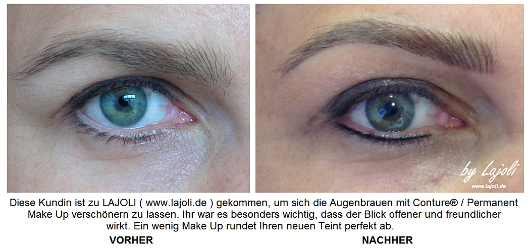 LAJOLI Augenbrauen Permanent Make-Up Bilder Hamburg - Kundin aus Hamburg - www.lajoli.de