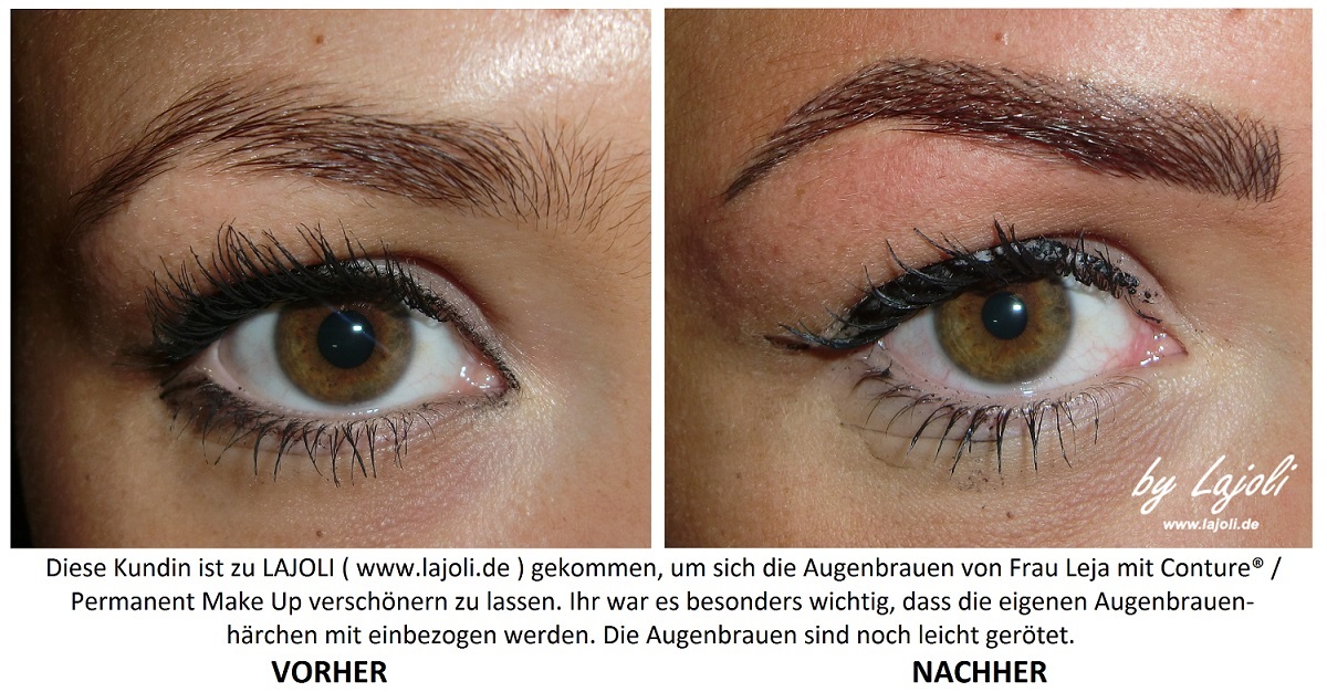 LAJOLI Augenbrauen Permanent Make-Up Bilder Hamburg - Kundin aus Goslar - www.lajoli.de