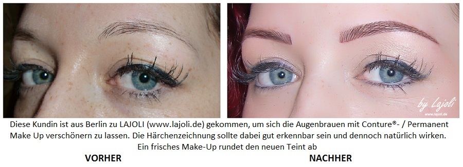 LAJOLI Permanent Make-Up Bilder Hamburg - Augenbrauen - Frau B. aus Berlin  - www.lajoli.de