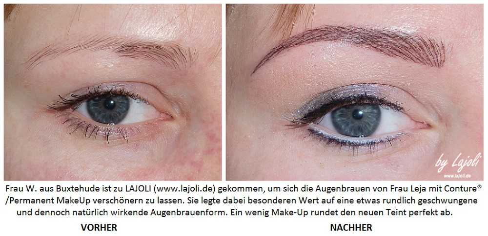 LAJOLI Permanent Make-Up  Hamburg Fadenlifting - Augenbrauen - Frau W. aus Buxtehude  - www.lajoli.de