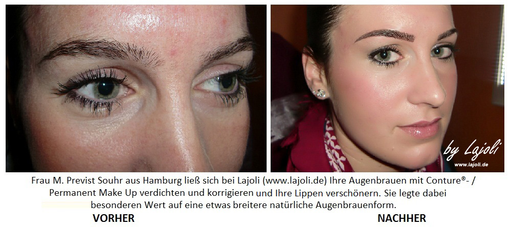 LAJOLI Permanent Make-Up / Kosmetik Hamburg Fadenlifting - Augenbrauen - Lippen - www.lajoli.de