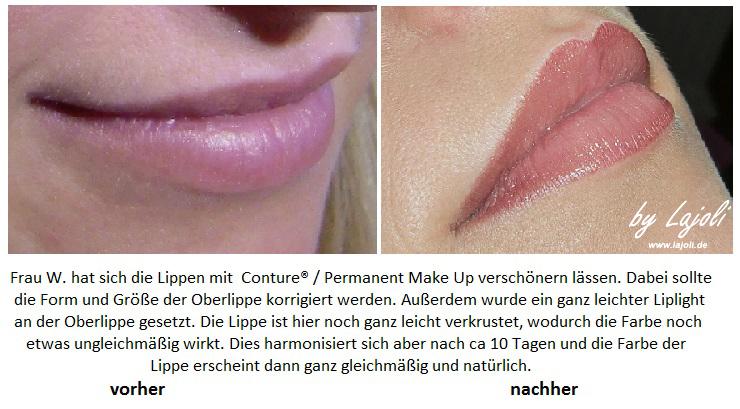 LAJOLI Conture- / Permanent Make Up / Kosmetik Hamburg - Lippen aufspritzen - Faltenunterspritzung