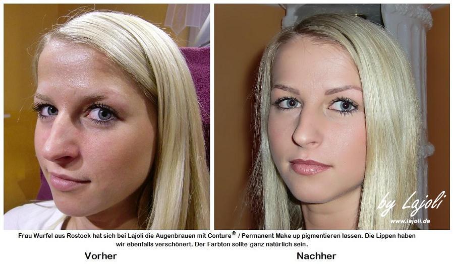 LAJOLI Permanent Make Up / Kosmetik Hamburg - Augenbrauen - Fadenlifting und Lippen aufspritzen